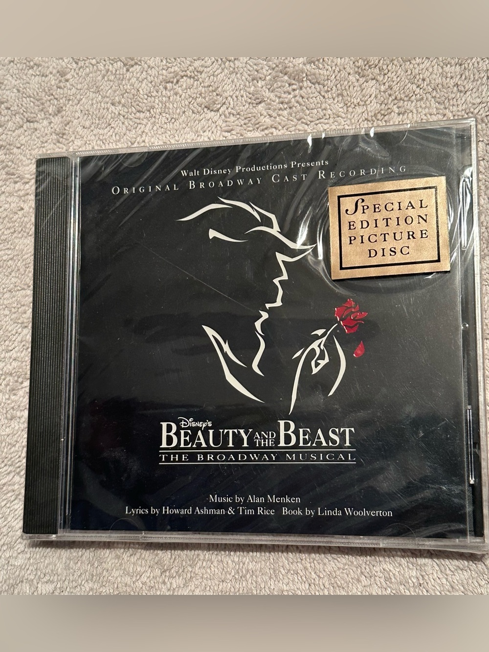 1994 Disney’s Beauty and the Beast Broadway Special Edition Picture Disc